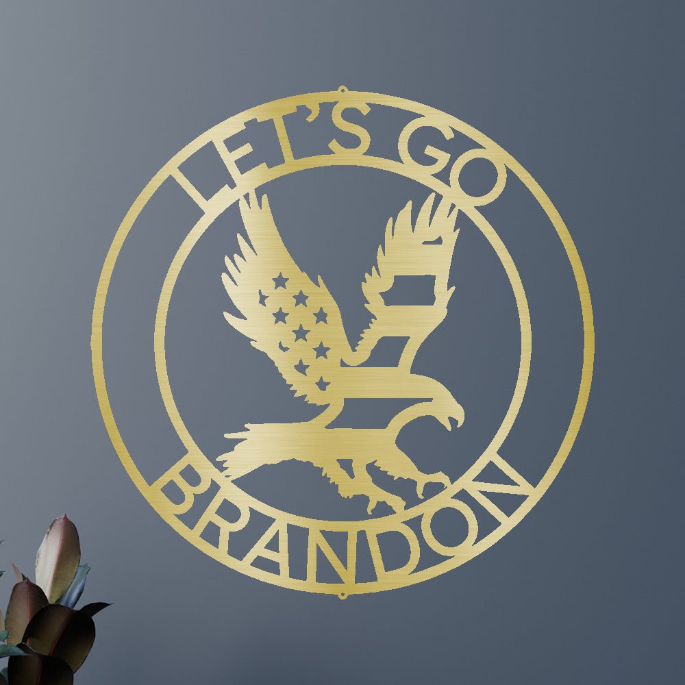 Let's Go Brandon Kişiselleştirilmiş Hediyeler - Özel Metal Tabela