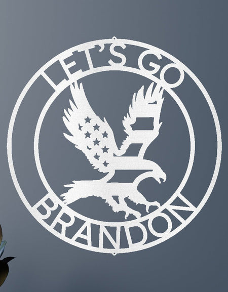 Let's Go Brandon Kişiselleştirilmiş Hediyeler - Özel Metal Tabela