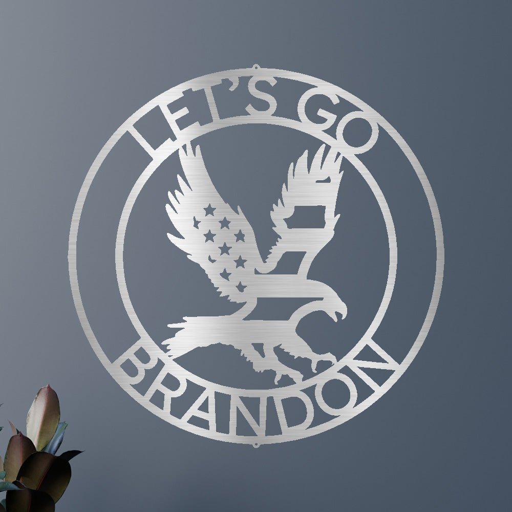 Let's Go Brandon Kişiselleştirilmiş Hediyeler - Özel Metal Tabela