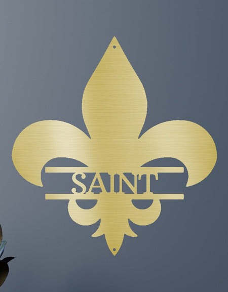 Klasik Fleur De Lis Kişiselleştirilmiş Hediyeler - Özel Metal Tabela