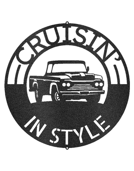 Klasik Kamyonet Kişiselleştirilmiş Hediyeler - Özel Metal Tabela