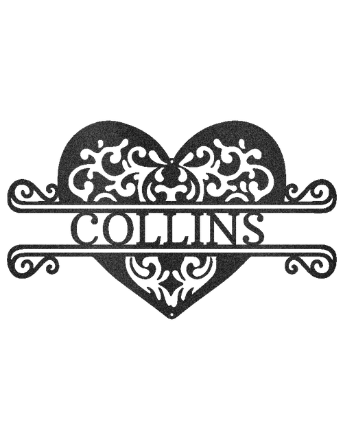 Load image into Gallery viewer, Fancy Heart Personalized Gifts - Custom Metal Sign
