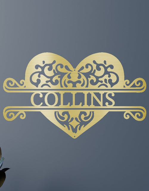 Load image into Gallery viewer, Fancy Heart Personalized Gifts - Custom Metal Sign
