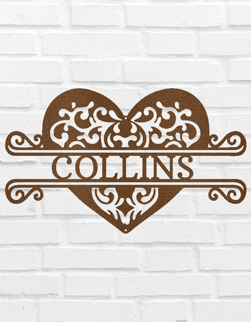 Load image into Gallery viewer, Fancy Heart Personalized Gifts - Custom Metal Sign

