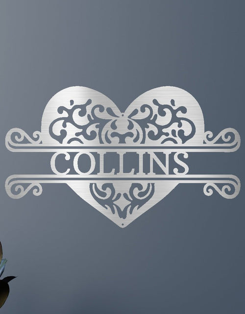 Load image into Gallery viewer, Fancy Heart Personalized Gifts - Custom Metal Sign

