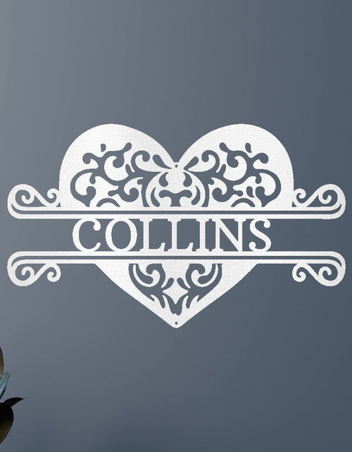 Load image into Gallery viewer, Fancy Heart Personalized Gifts - Custom Metal Sign
