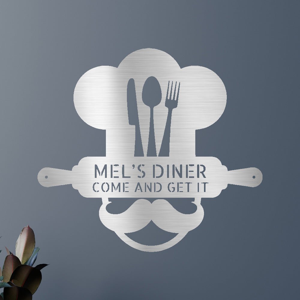 Home Chef Kişiselleştirilmiş Hediyeler - Özel Metal Tabela