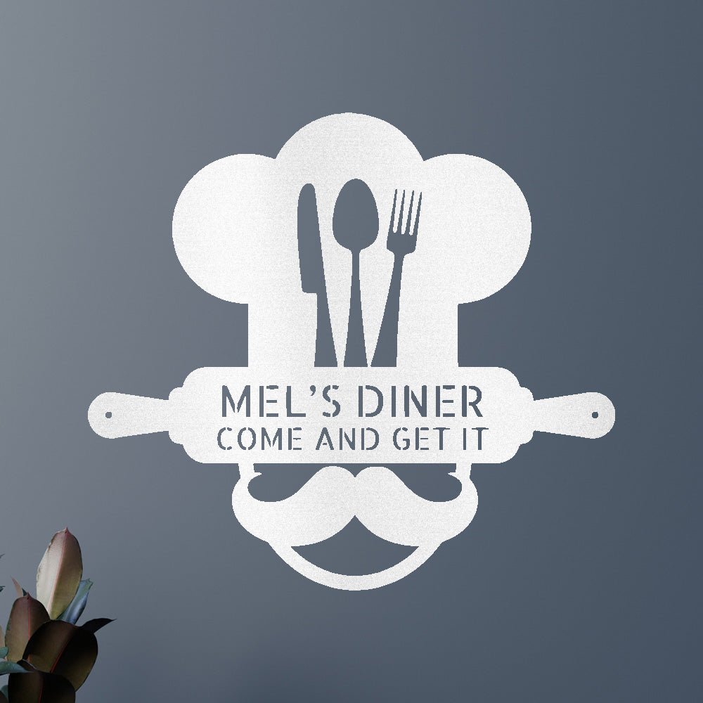 Home Chef Kişiselleştirilmiş Hediyeler - Özel Metal Tabela