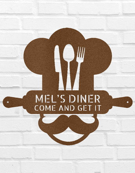 Home Chef Personalized Gifts - Custom Metal Sign