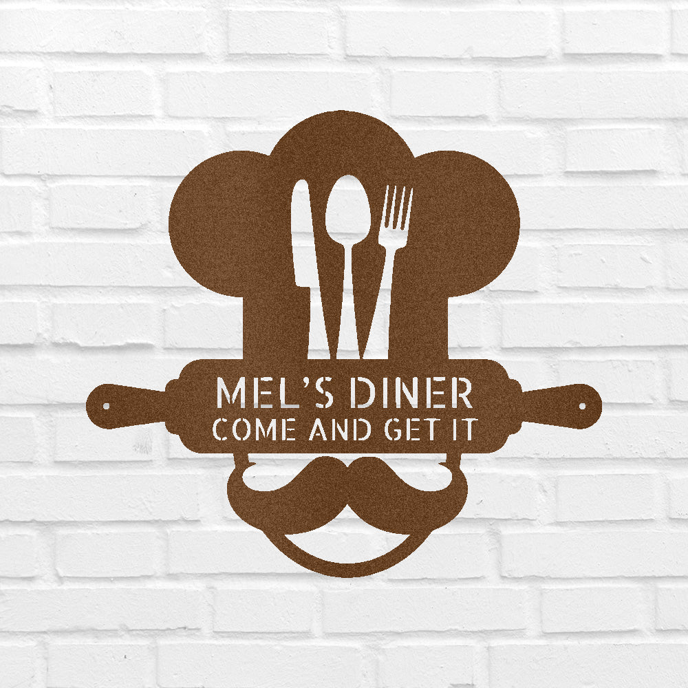 Home Chef Kişiselleştirilmiş Hediyeler - Özel Metal Tabela