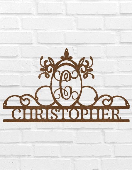 Baş Harf ve İsimle Kişiselleştirilmiş Hediyeler - Özel Metal Tabela