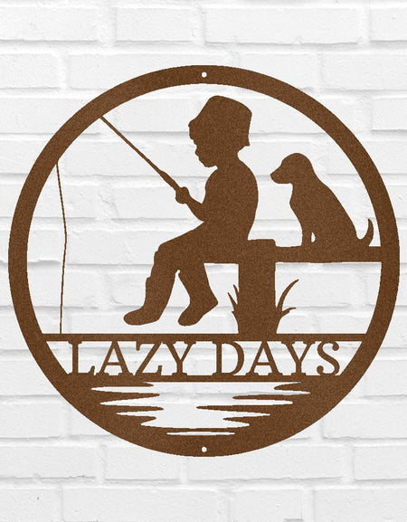 Little Fisher Kişiselleştirilmiş Hediyeler - Özel Metal Tabela