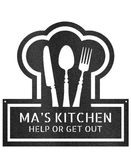 Mutfağın Hükümdarı Kişiselleştirilmiş Hediyeler - Özel Metal Tabela