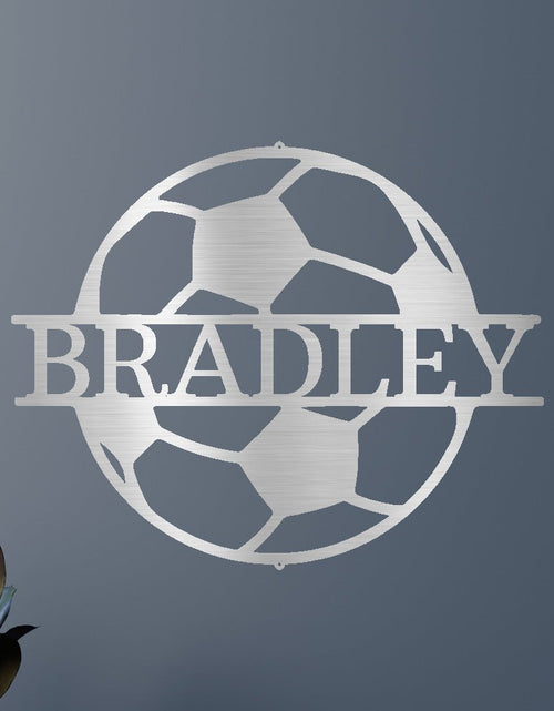 Load image into Gallery viewer, Soccer Personalized Gifts - Custom Metal Sign
