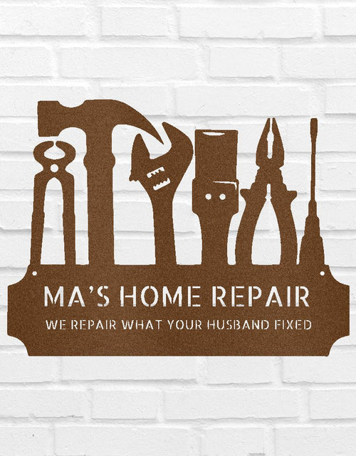 Load image into Gallery viewer, Tool Time Personalized Gifts - Custom Metal Sign
