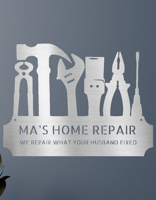 Load image into Gallery viewer, Tool Time Personalized Gifts - Custom Metal Sign
