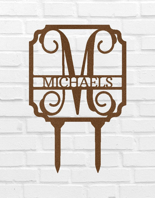 Load image into Gallery viewer, Vine Stake Personalized Gifts - Custom Metal Sign

