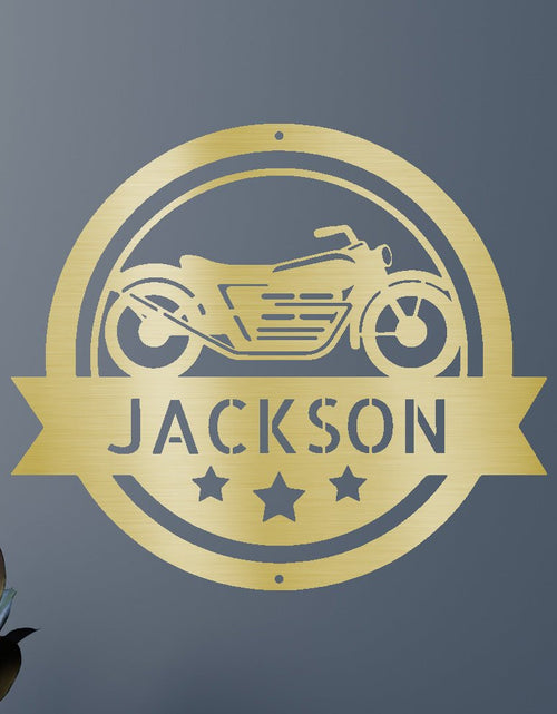 Load image into Gallery viewer, Motorcycle Personalized Gifts - Custom Metal Sign

