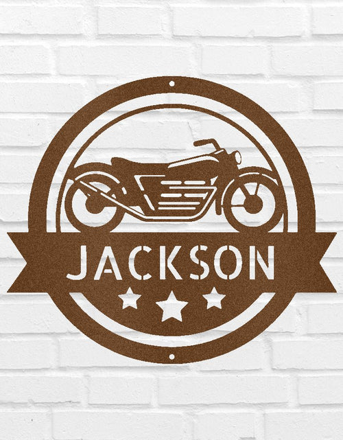 Load image into Gallery viewer, Motorcycle Personalized Gifts - Custom Metal Sign
