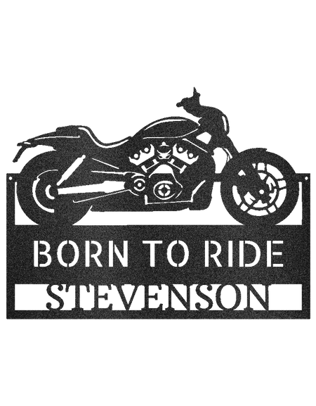 Motosiklet Dekoru - Özel Metal Tabela