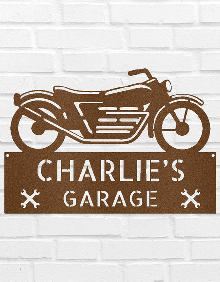 Motosiklet Dekoru - Özel Çelik Tabela