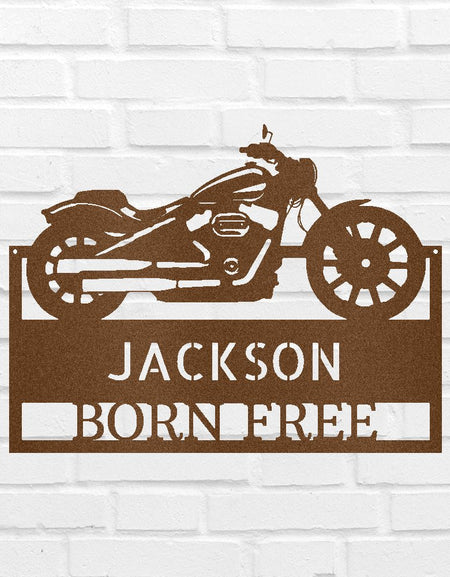 Motosiklet Kişiselleştirilmiş Hediyeler - Özel Metal Tabela