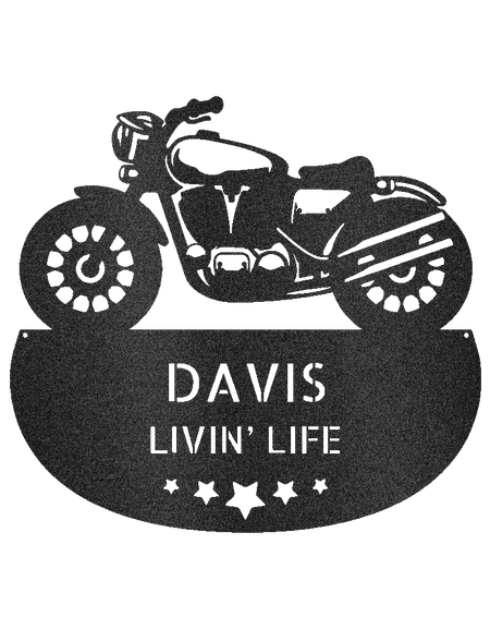 Motosiklet Kişiselleştirilmiş Hediyeler - Özel Metal Tabela