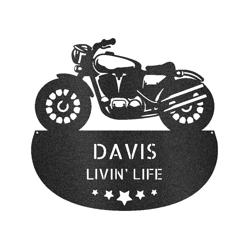 Motosiklet Kişiselleştirilmiş Hediyeler - Özel Metal Tabela