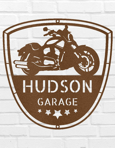 Motosiklet İsmi Kişiselleştirilmiş Hediyeler - Özel Metal Tabela