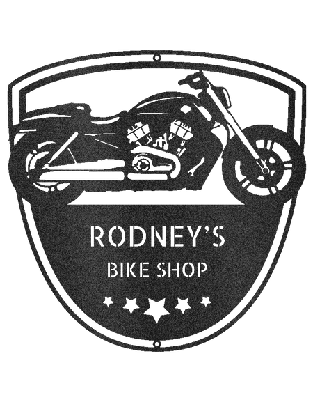 Motosiklet Duvar Sanatı - Özel Metal Tabela