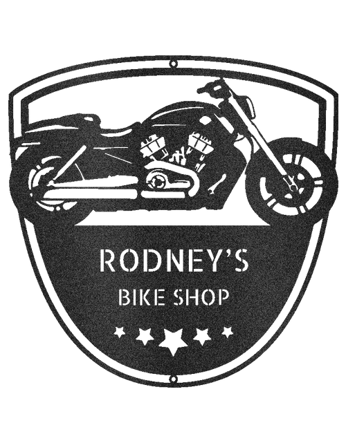 Resmi Galeri görüntüleyicisine yükleyin, Motosiklet Duvar Sanatı - Özel Metal Tabela
