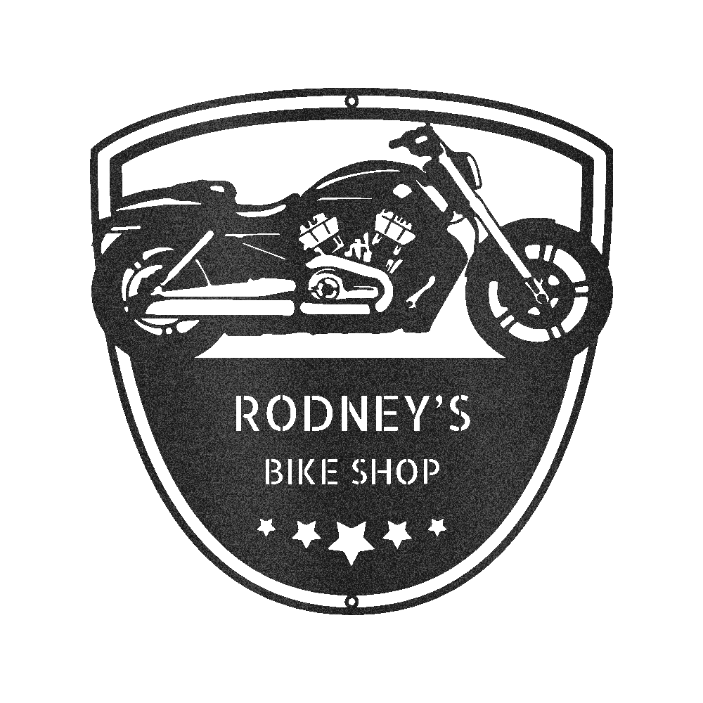 Motosiklet Duvar Sanatı - Özel Metal Tabela