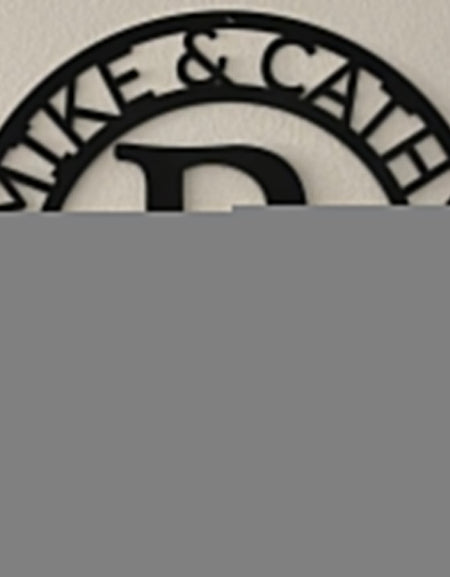 İsim Levhası - Özel Metal Levha, Bölünmüş Harf, Düğün Hediyesi