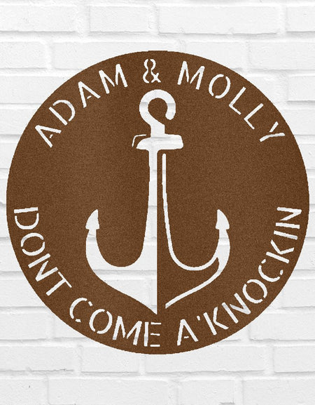 Kişiye Özel Hediyeler - Çapa Plaketi - Özel Metal Tabela