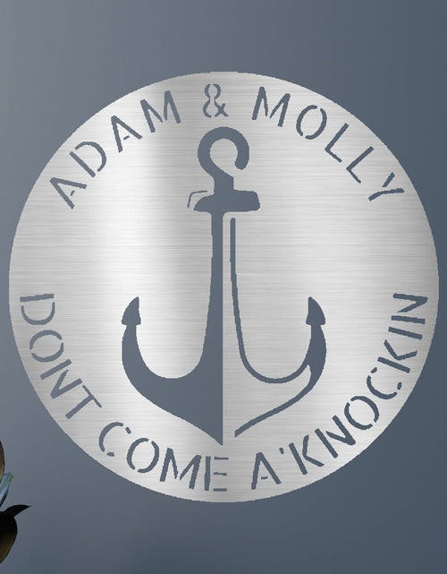 Load image into Gallery viewer, Anchor Plaque Personalized Gifts - Custom Metal Sign
