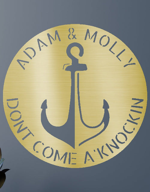 Load image into Gallery viewer, Anchor Plaque Personalized Gifts - Custom Metal Sign
