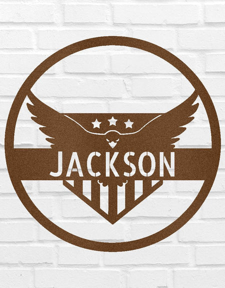 Saldıran Kartal Kişiselleştirilmiş Hediyeler - Özel Metal Tabela