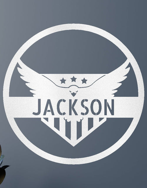 Load image into Gallery viewer, Attacking Eagle Personalized Gifts - Custom Metal Sign
