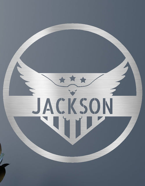 Load image into Gallery viewer, Attacking Eagle Personalized Gifts - Custom Metal Sign
