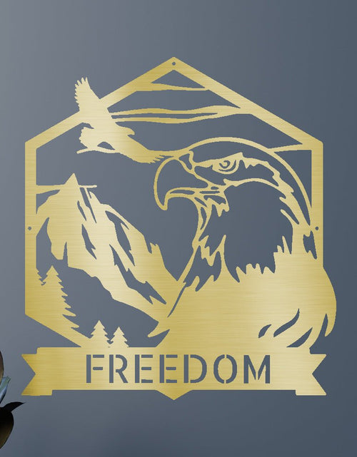 Load image into Gallery viewer, Bald Eagle Personalized Gifts - Custom Metal Sign
