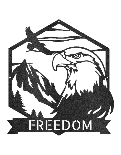 Load image into Gallery viewer, Bald Eagle Personalized Gifts - Custom Metal Sign
