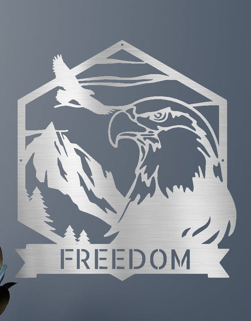 Load image into Gallery viewer, Bald Eagle Personalized Gifts - Custom Metal Sign
