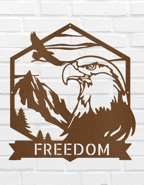 Load image into Gallery viewer, Bald Eagle Personalized Gifts - Custom Metal Sign
