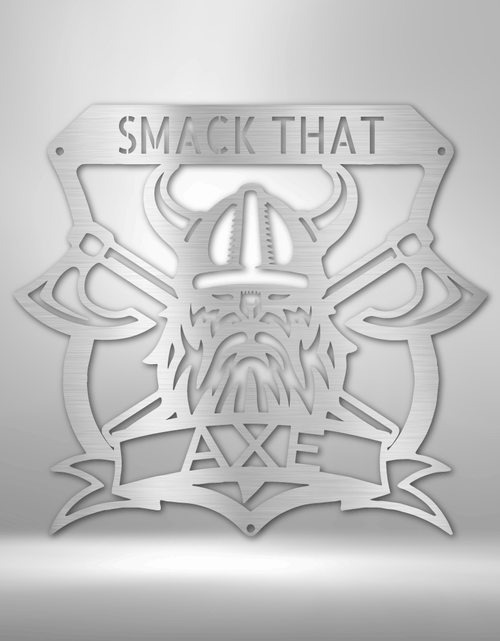 Load image into Gallery viewer, Battle Axe Plaque Personalized Gifts - Custom Metal Sign
