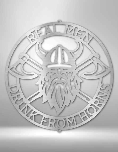 Load image into Gallery viewer, Battle Axe Ring Personalized Gifts - Custom Metal Sign

