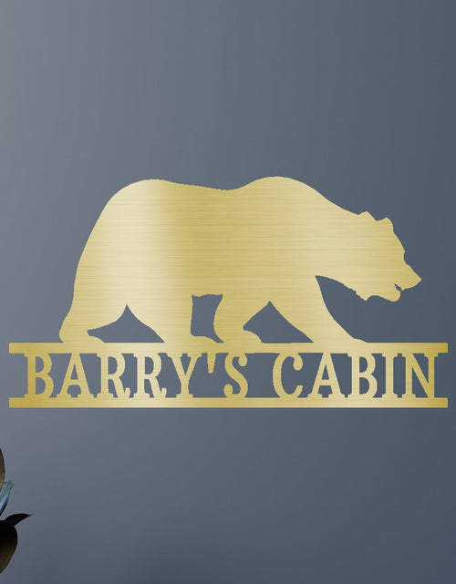 Load image into Gallery viewer, Bear Personalized Gifts - Custom Metal Sign

