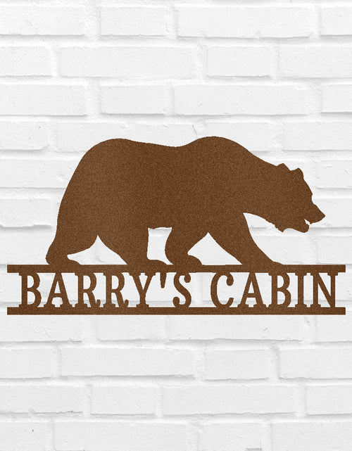 Load image into Gallery viewer, Bear Personalized Gifts - Custom Metal Sign
