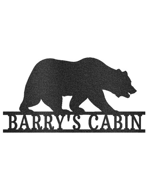Load image into Gallery viewer, Bear Personalized Gifts - Custom Metal Sign
