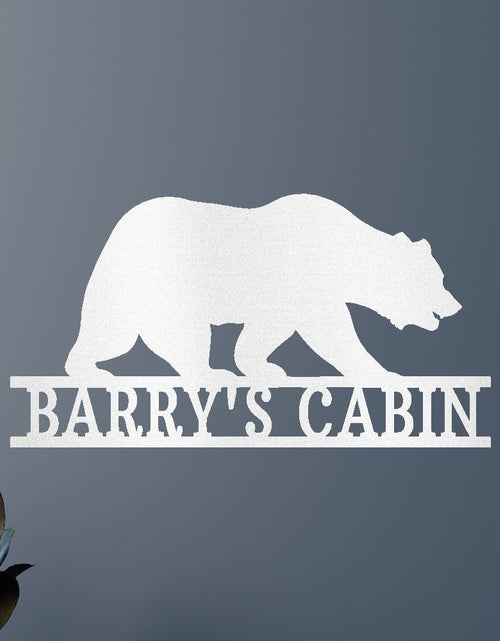 Load image into Gallery viewer, Bear Personalized Gifts - Custom Metal Sign
