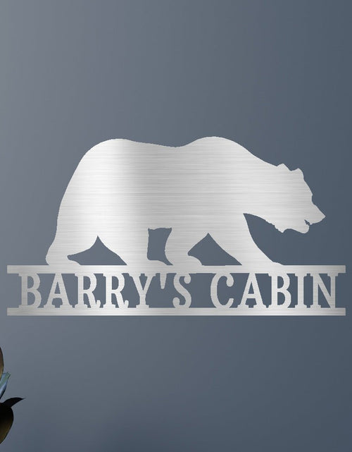 Load image into Gallery viewer, Bear Personalized Gifts - Custom Metal Sign
